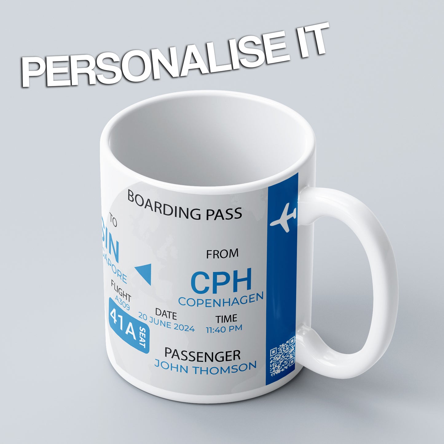 Boarding Pass Mug