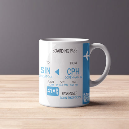 Boarding Pass Mug